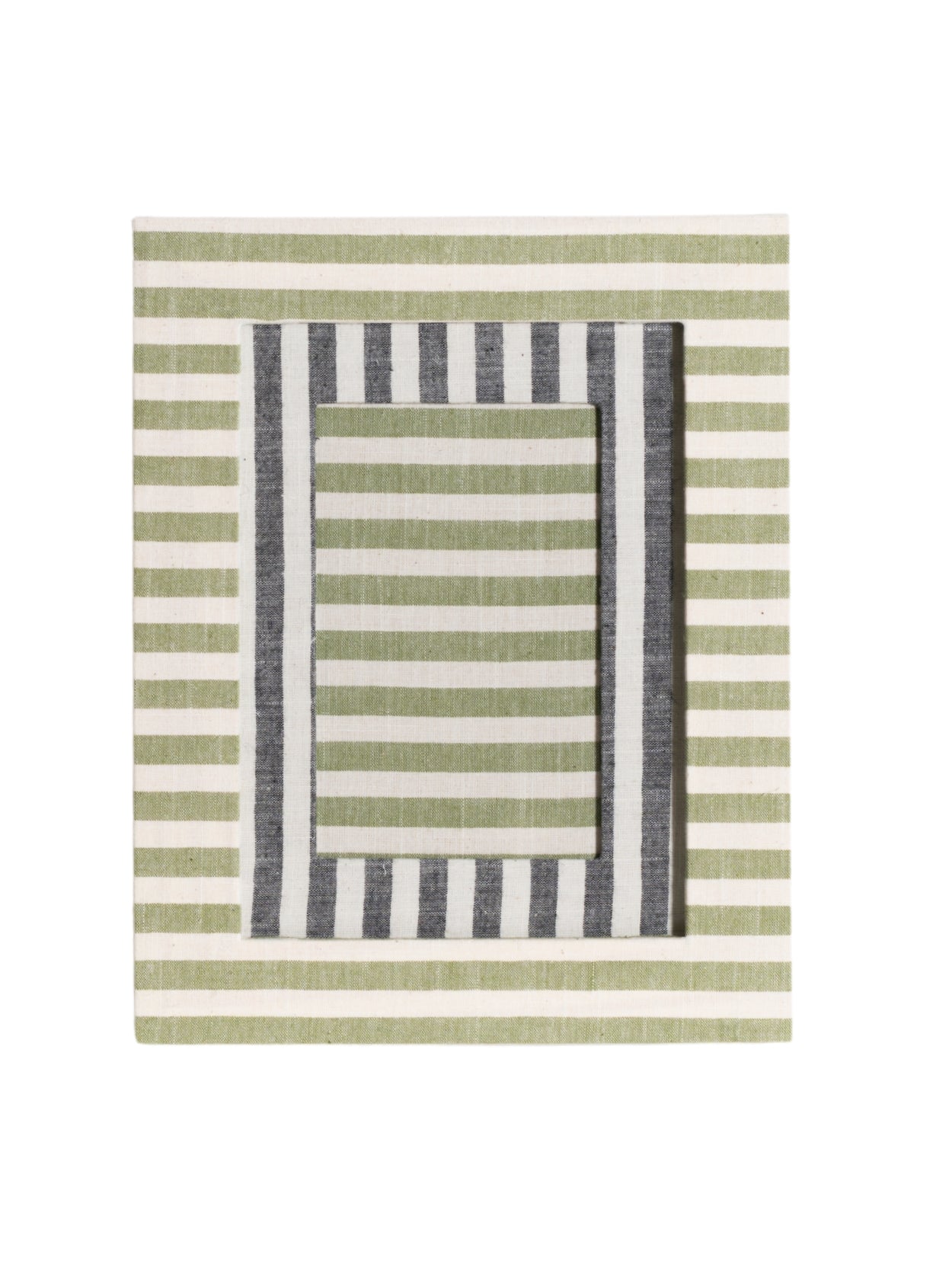 Green Striped Picture Frame