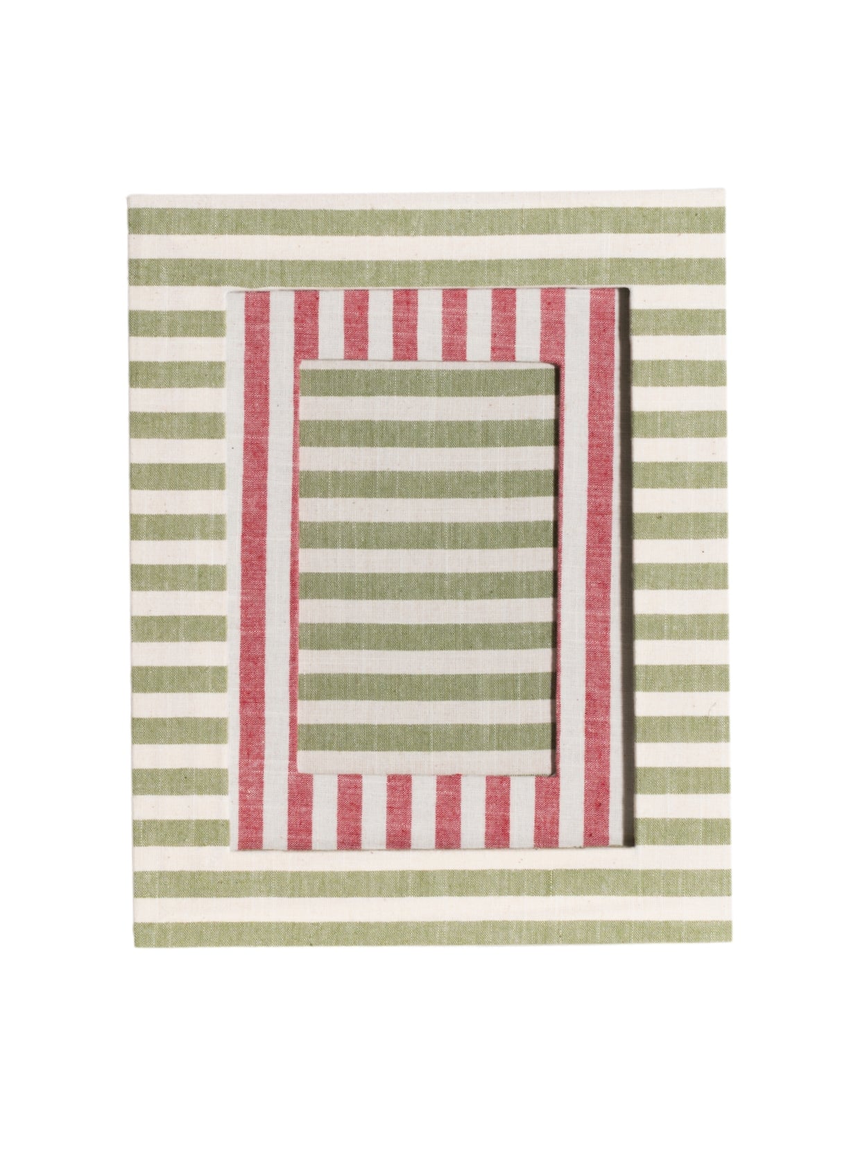 Green Striped Picture Frame