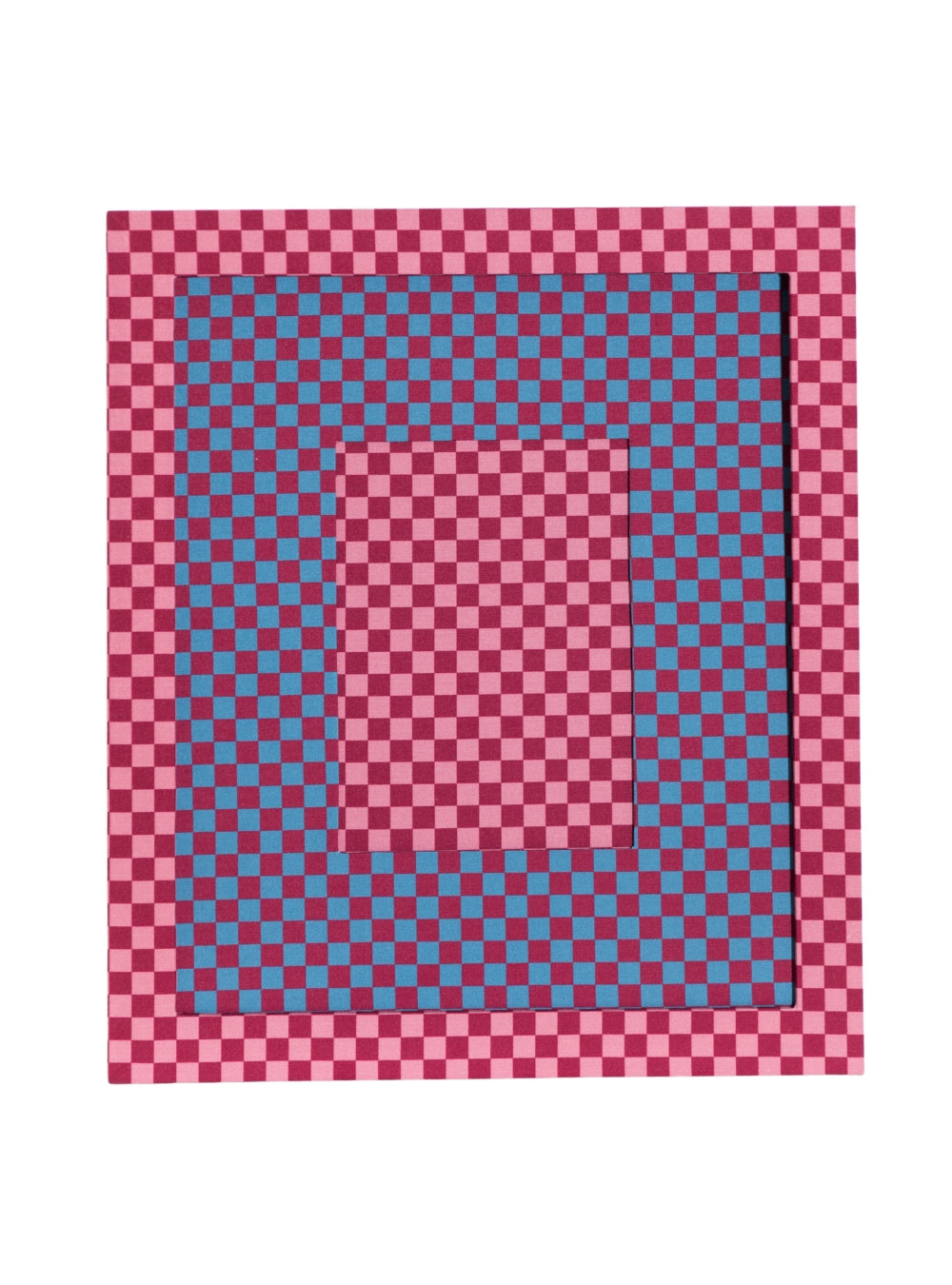 Moldura Xadrez Vintage & Vinho