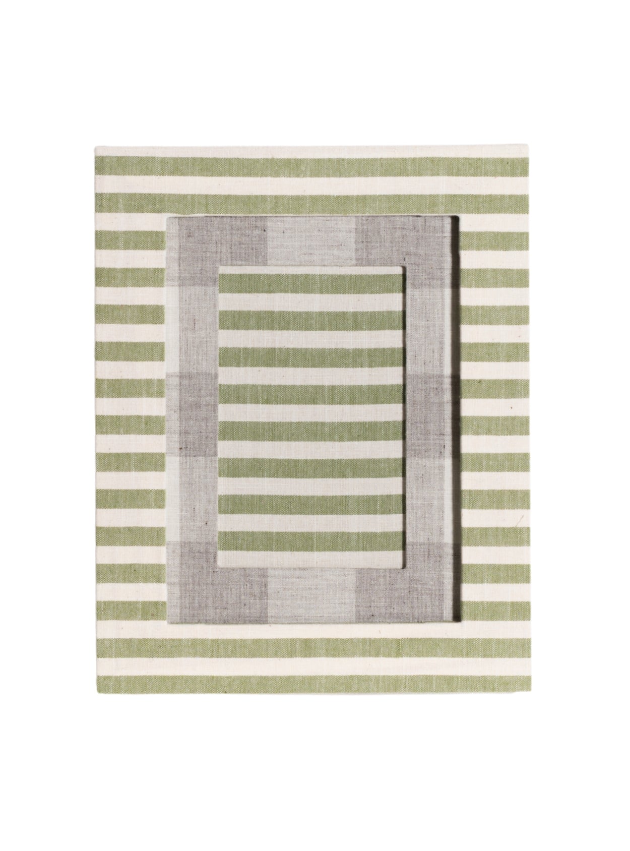 Green Striped Picture Frame