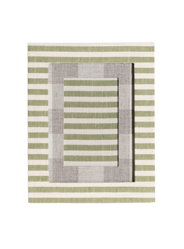 Green Striped Picture Frame