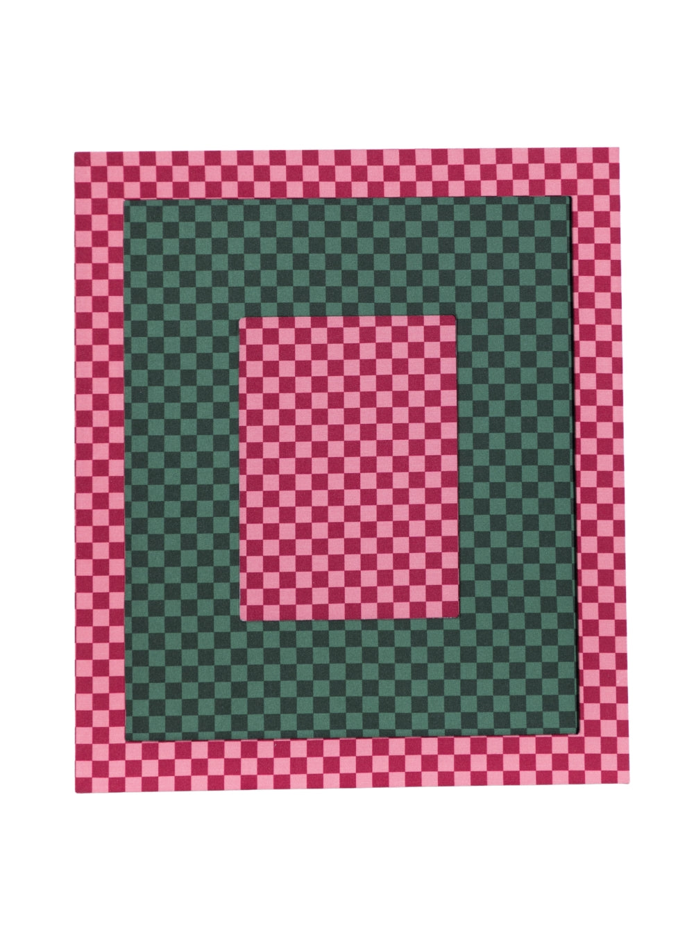 Moldura Xadrez Vintage & Vinho