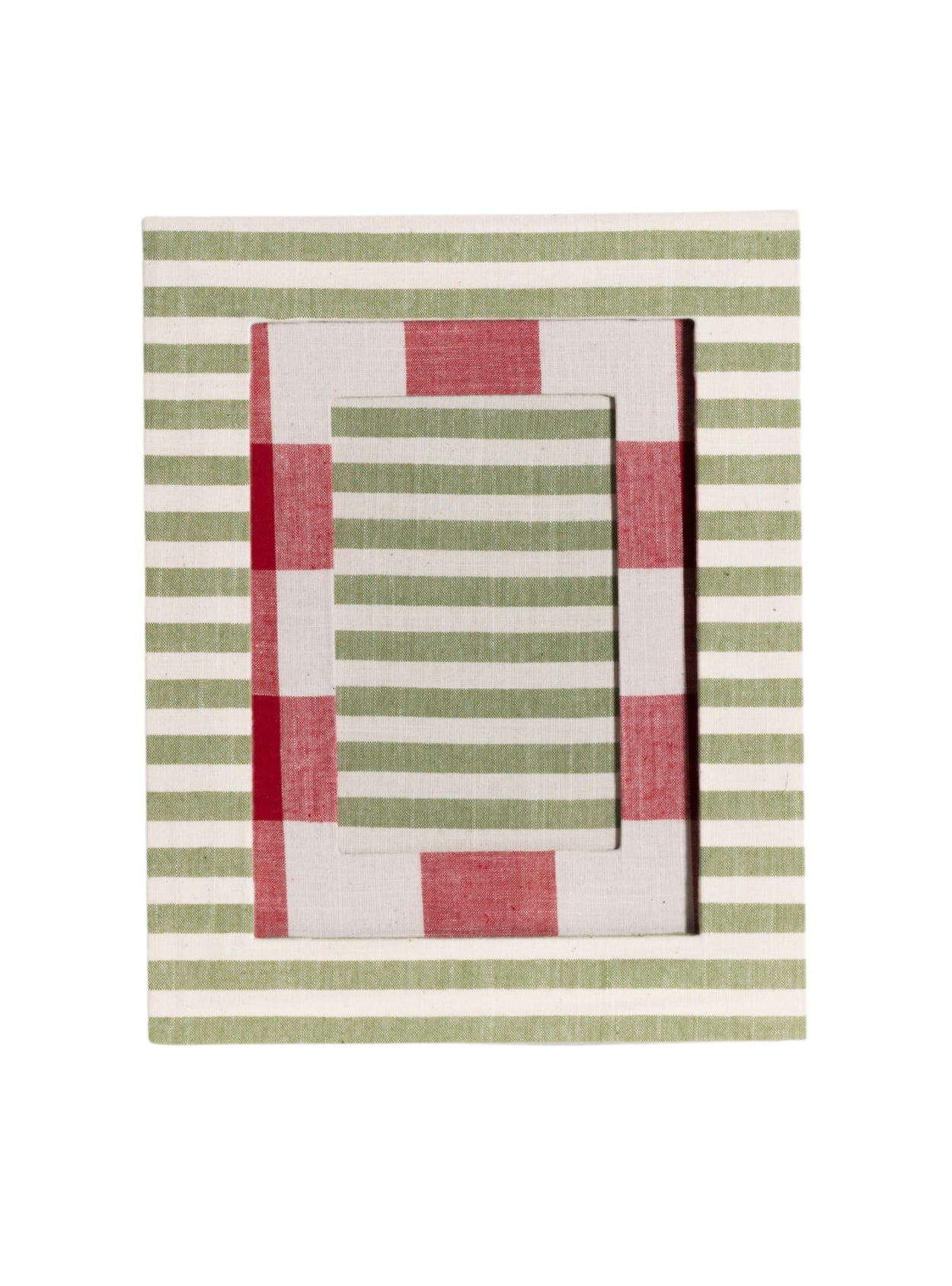 Green Striped Picture Frame