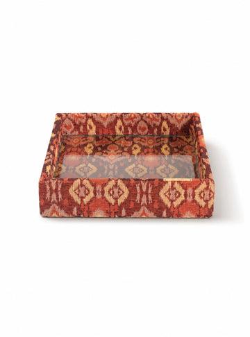 Bandeja Ikat Vermelho Jacquard