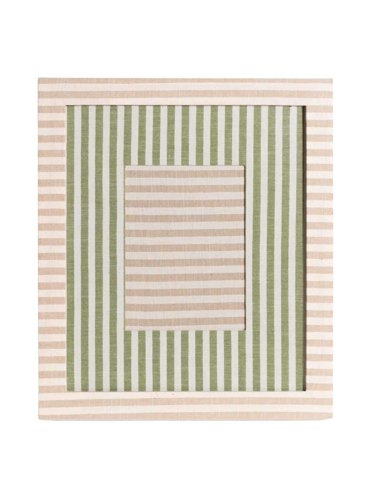 Beige Striped Frame