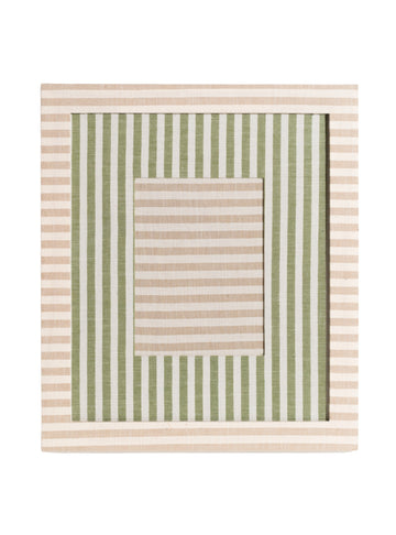Marco de rayas beige