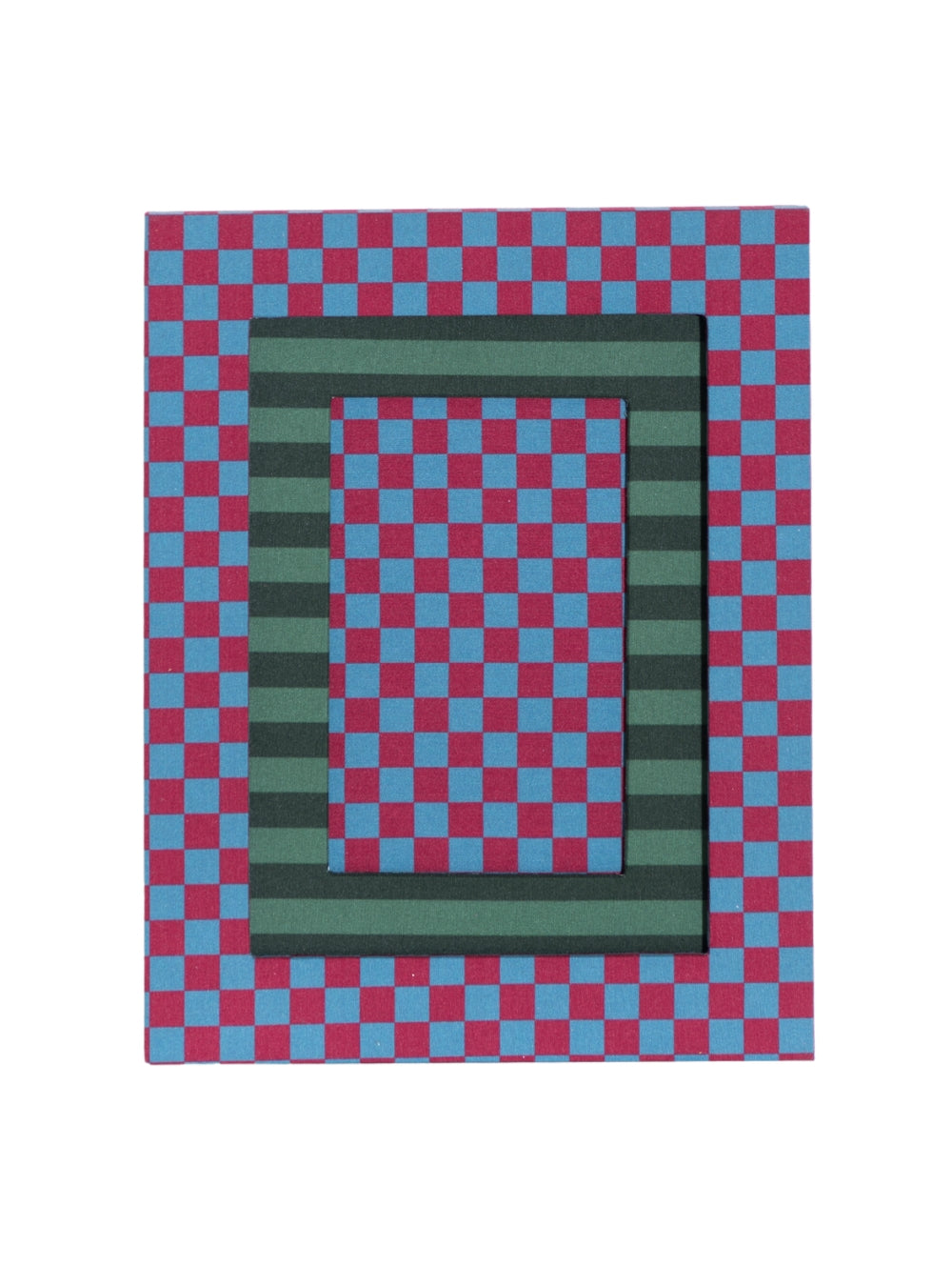 Porta-retrato Xadrez Brisa & Vinho