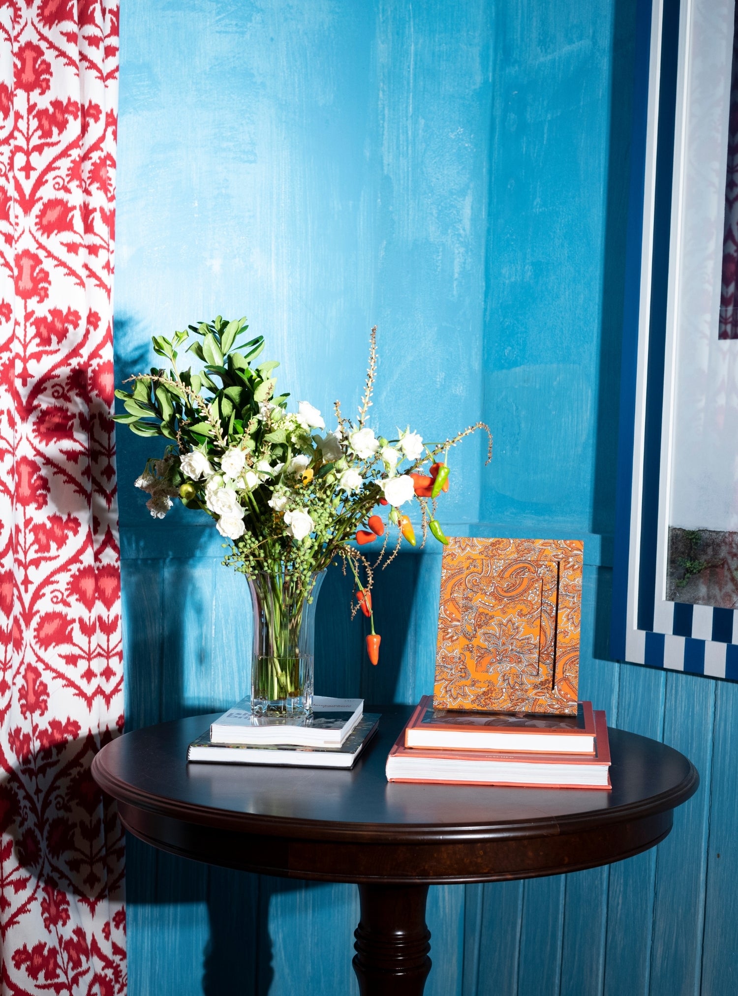 Picture-frame Orange Paisley