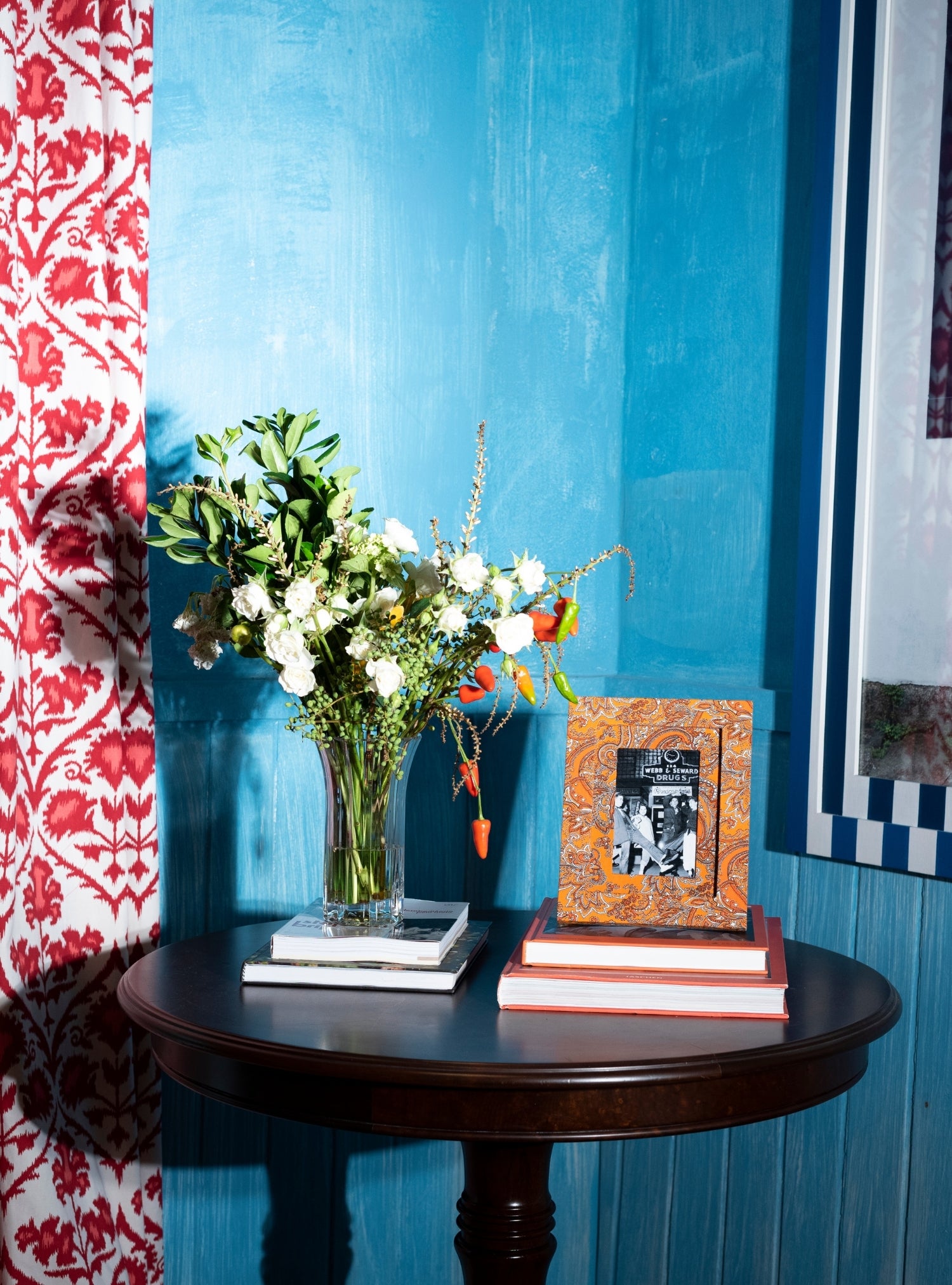 Picture-frame Orange Paisley