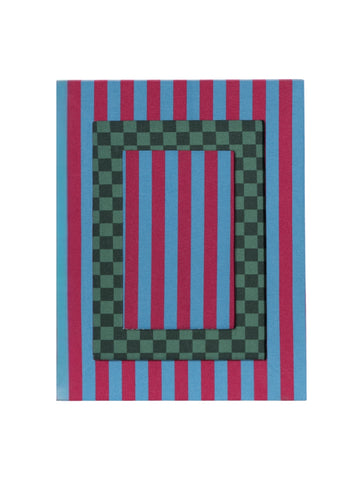 Red Striped Picture Frame