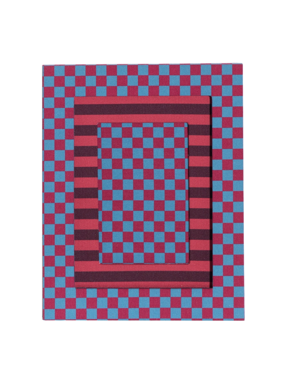 Porta-retrato Xadrez Brisa & Vinho