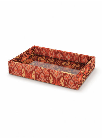 Bandeja Ikat Vermelho Jacquard
