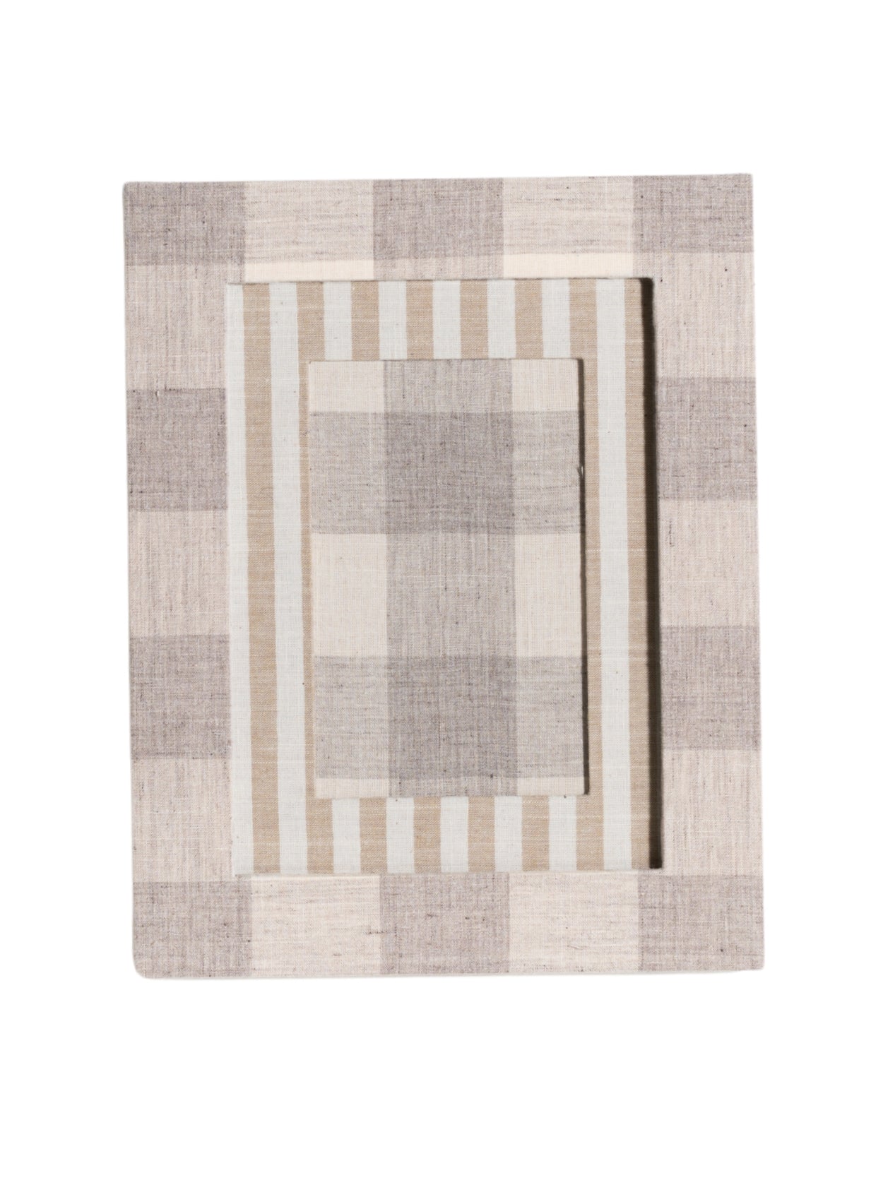 Gray Plaid Picture Frame
