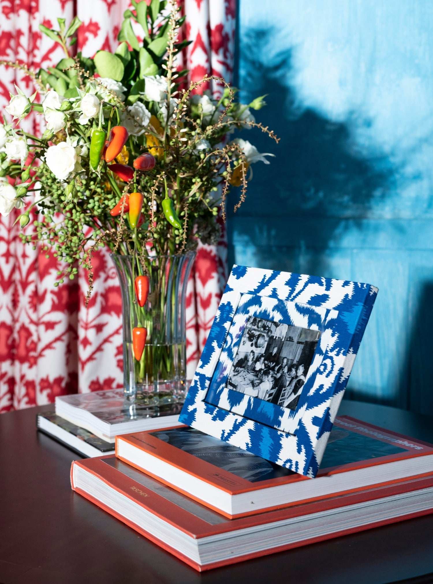 Porta-retrato Ikat Azul