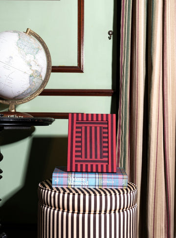 Red Striped Picture Frame