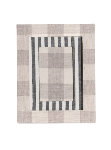Gray Plaid Picture Frame