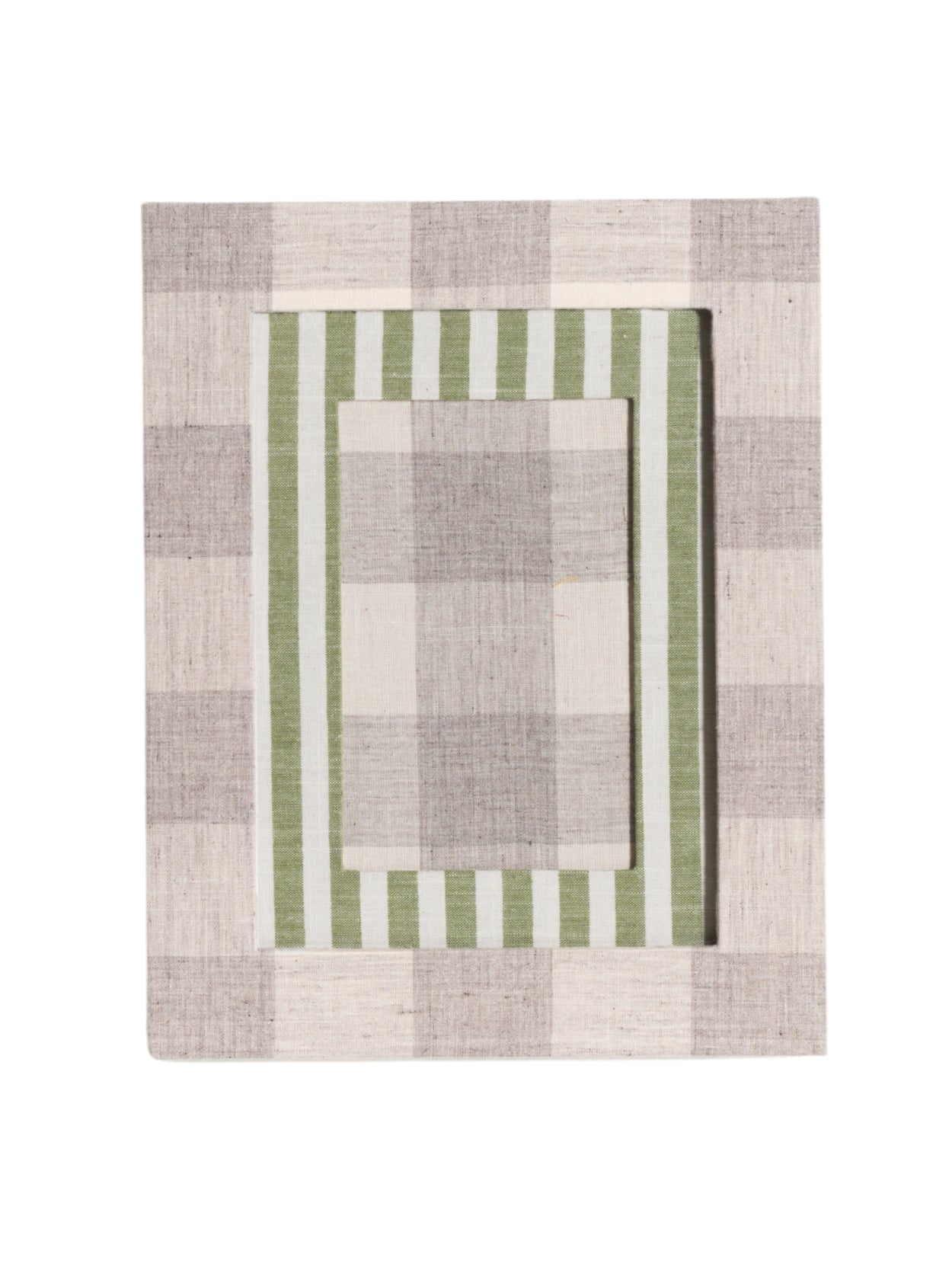 Gray Plaid Picture Frame