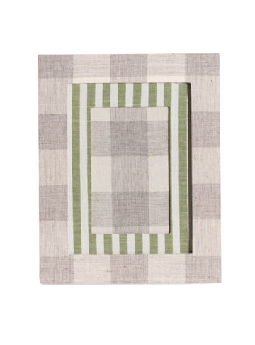 Gray Plaid Picture Frame