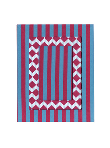 Red Striped Picture Frame