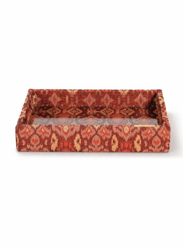 Bandeja Ikat Vermelho Jacquard