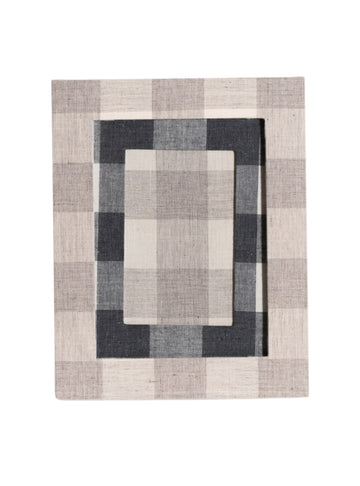 Gray Plaid Picture Frame