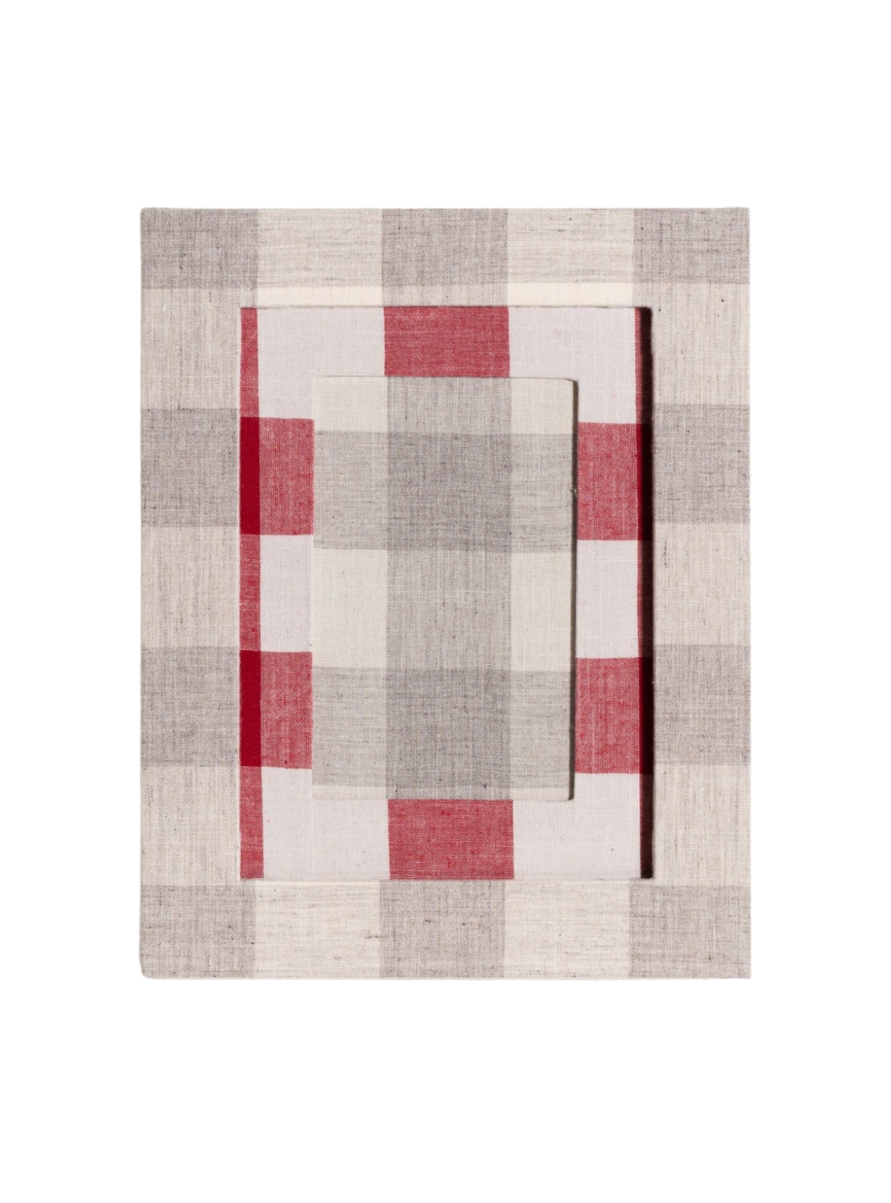 Gray Plaid Picture Frame