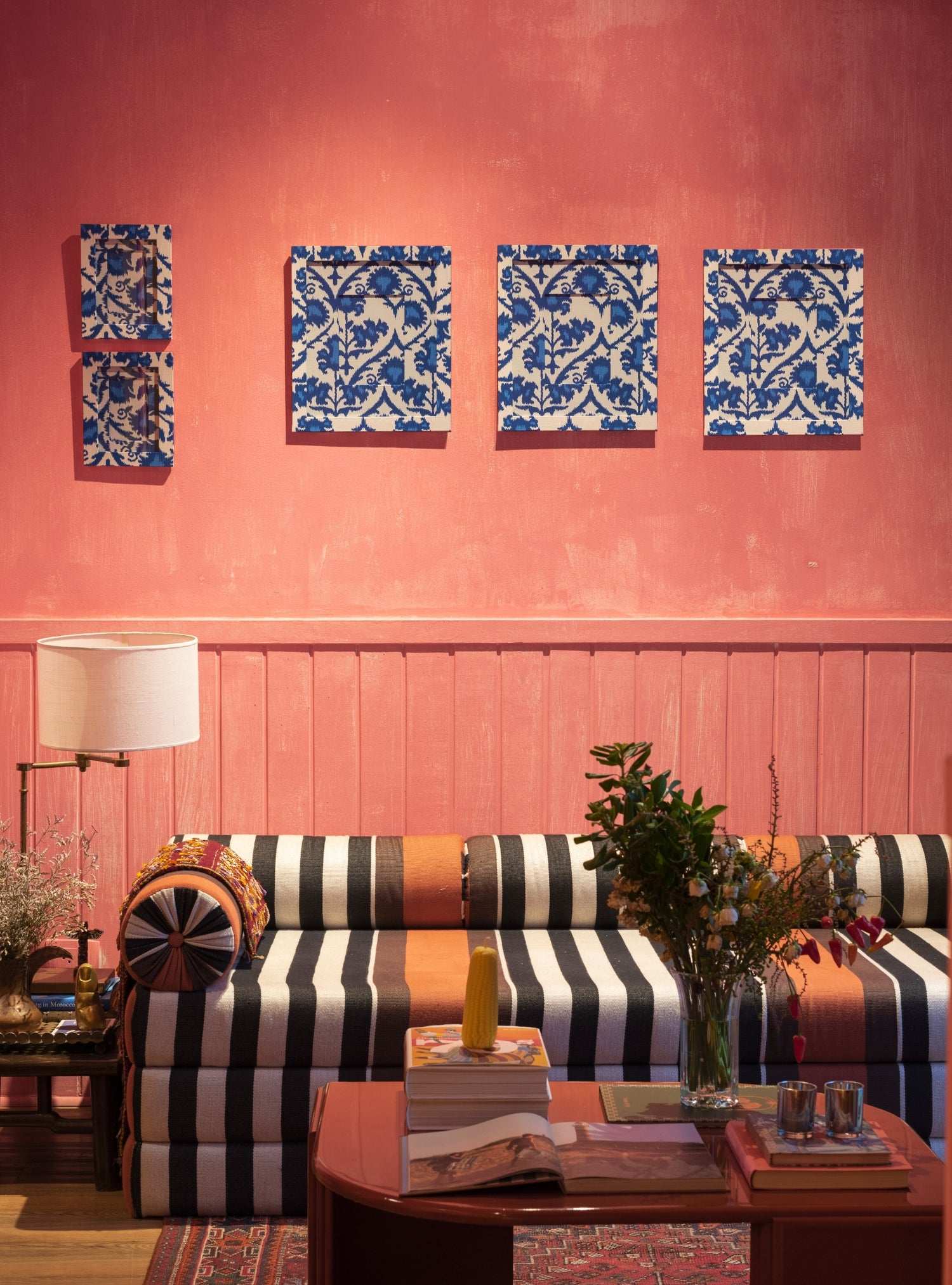 Moldura Ikat Azul