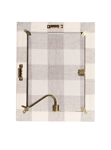Gray Plaid Picture Frame