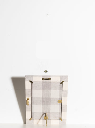 Gray Plaid Picture Frame