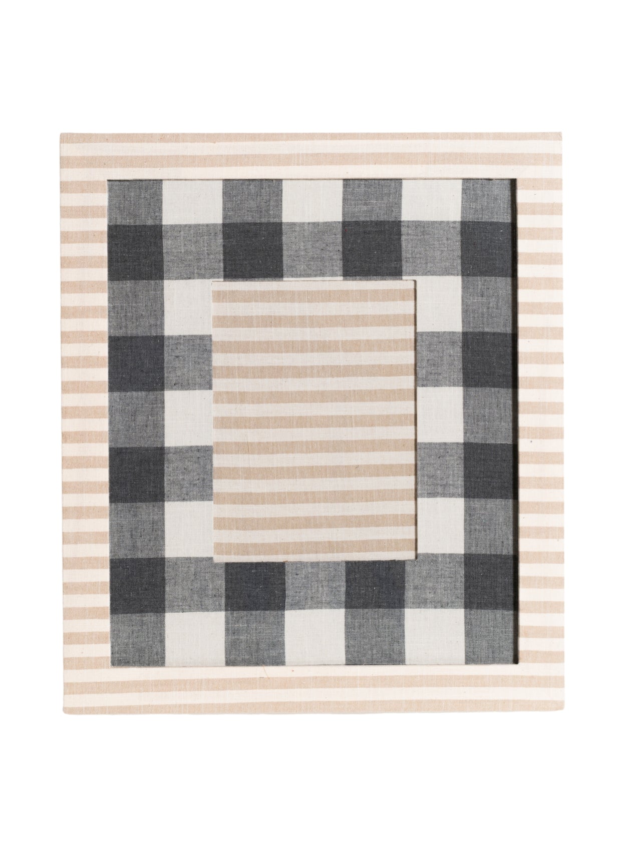 Beige Striped Frame