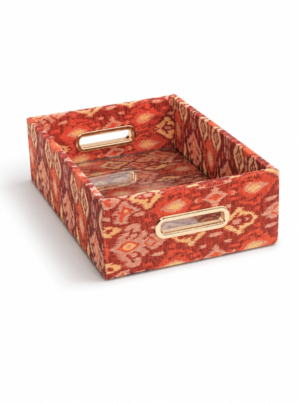 Bandeja Ikat Vermelho Jacquard