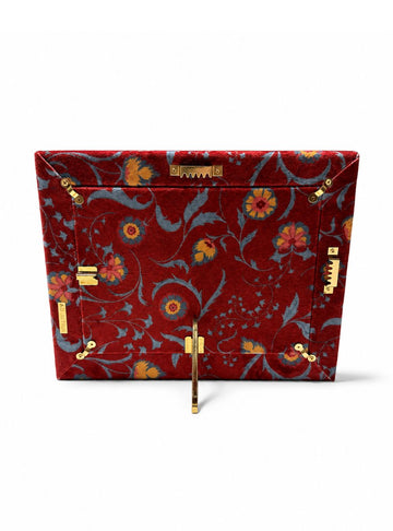 Porta-Envelope em tecido - Suzani Vermelho