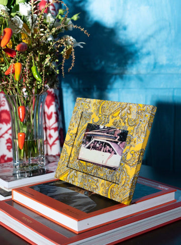 Porta-retrato Paisley Amarelo