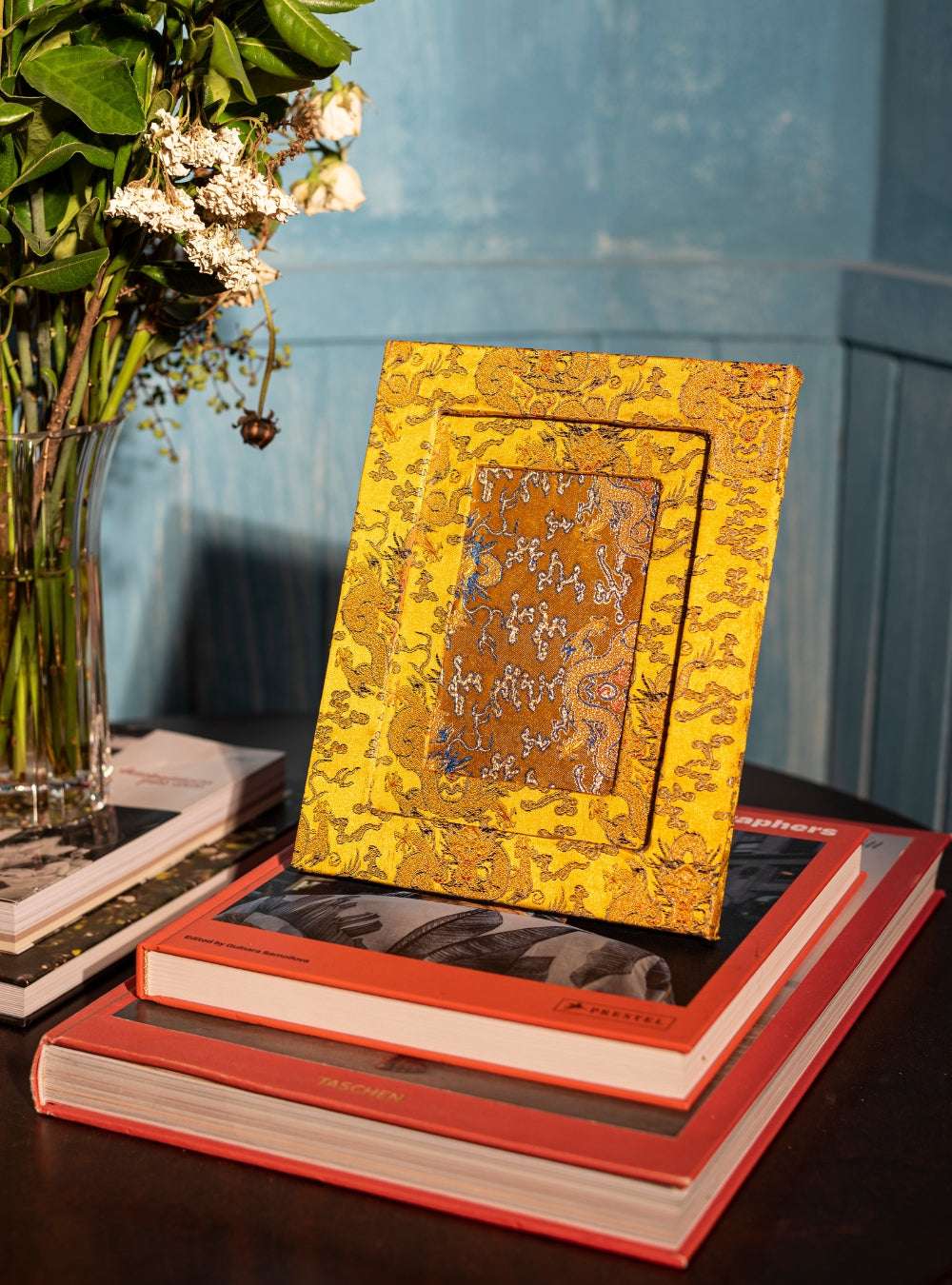 Porta-retrato Chinoiserie Ouro