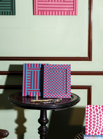 Red Striped Picture Frame