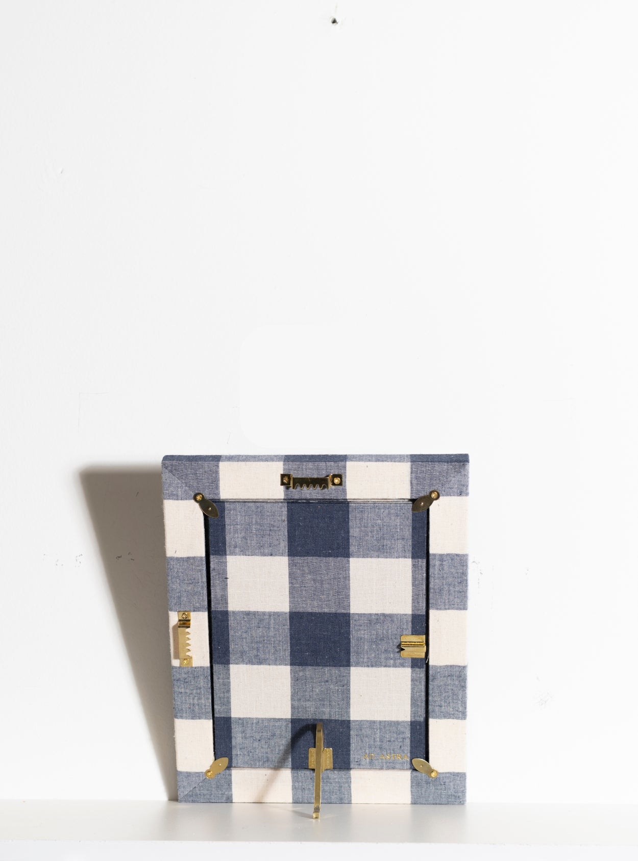 Navy Checkered Photo Frame