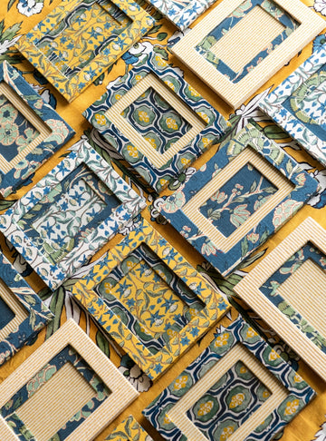 Marco de fotos dorado estilo chinoiserie