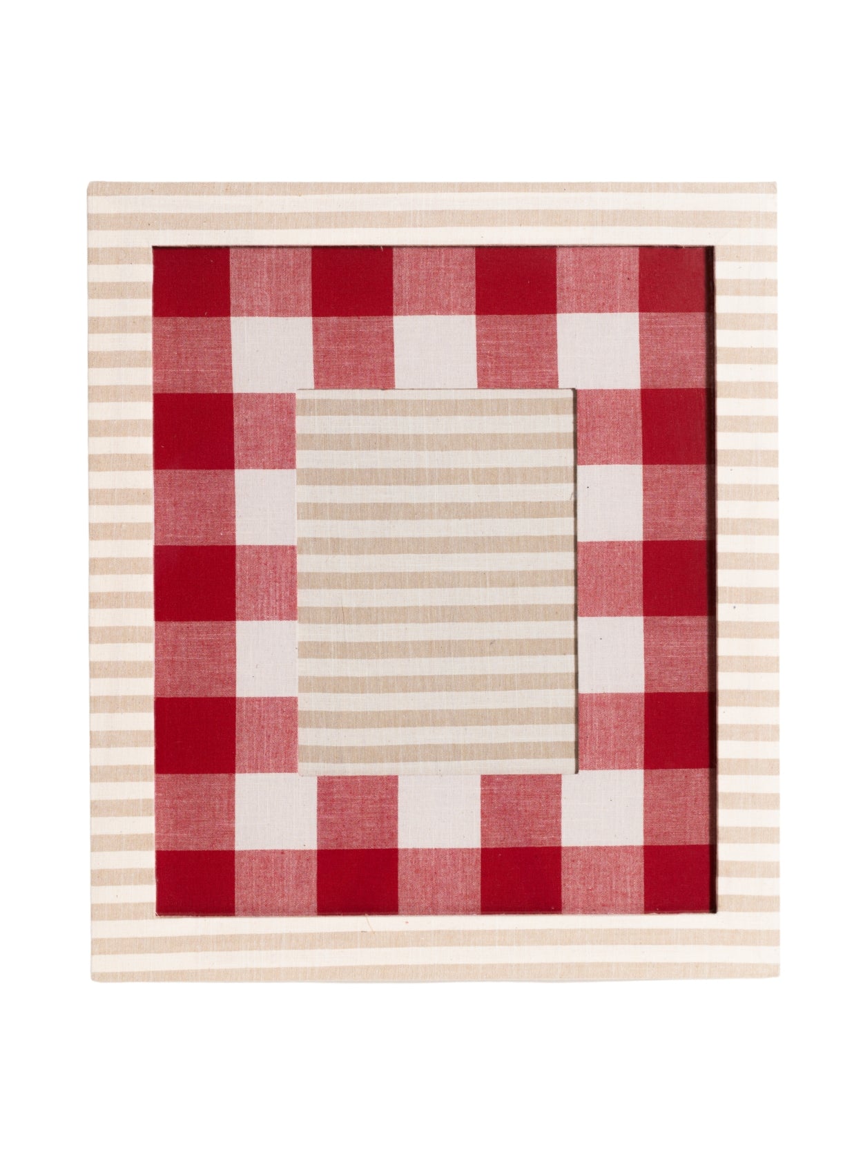 Beige Striped Frame