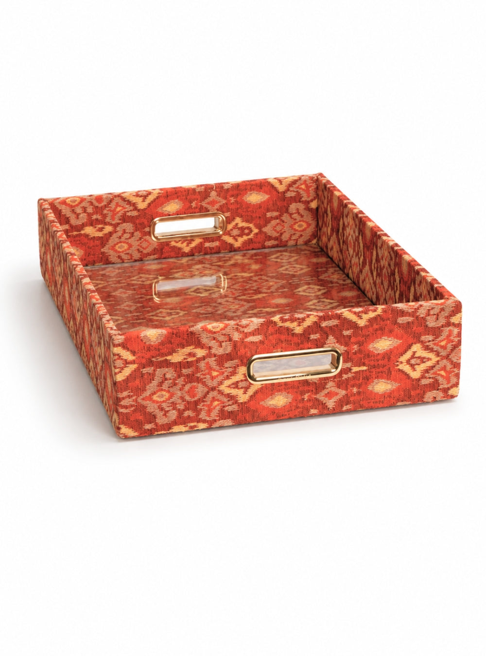 Bandeja Ikat Vermelho Jacquard
