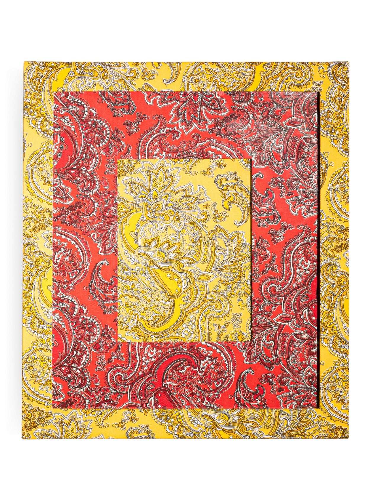 Moldura Paisley Amarelo