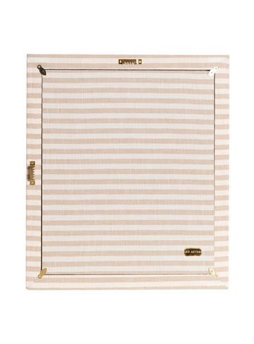 Marco de rayas beige