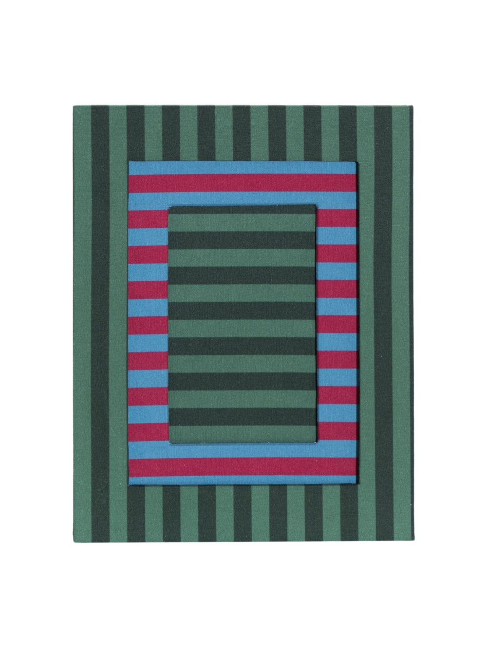 Porta-retrato Listrado Musgo & Mata