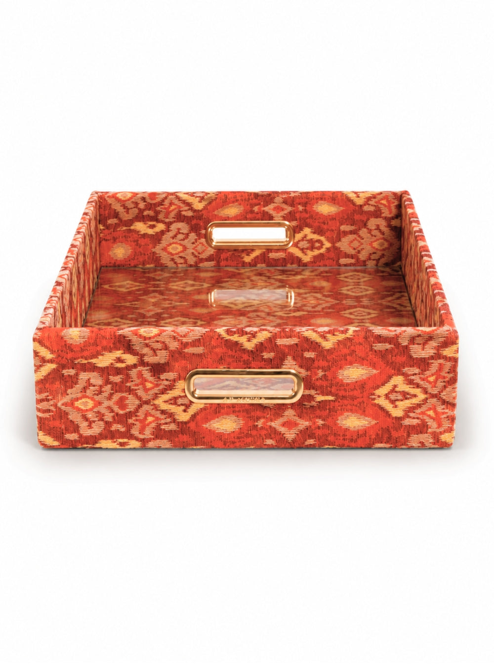 Bandeja Ikat Vermelho Jacquard