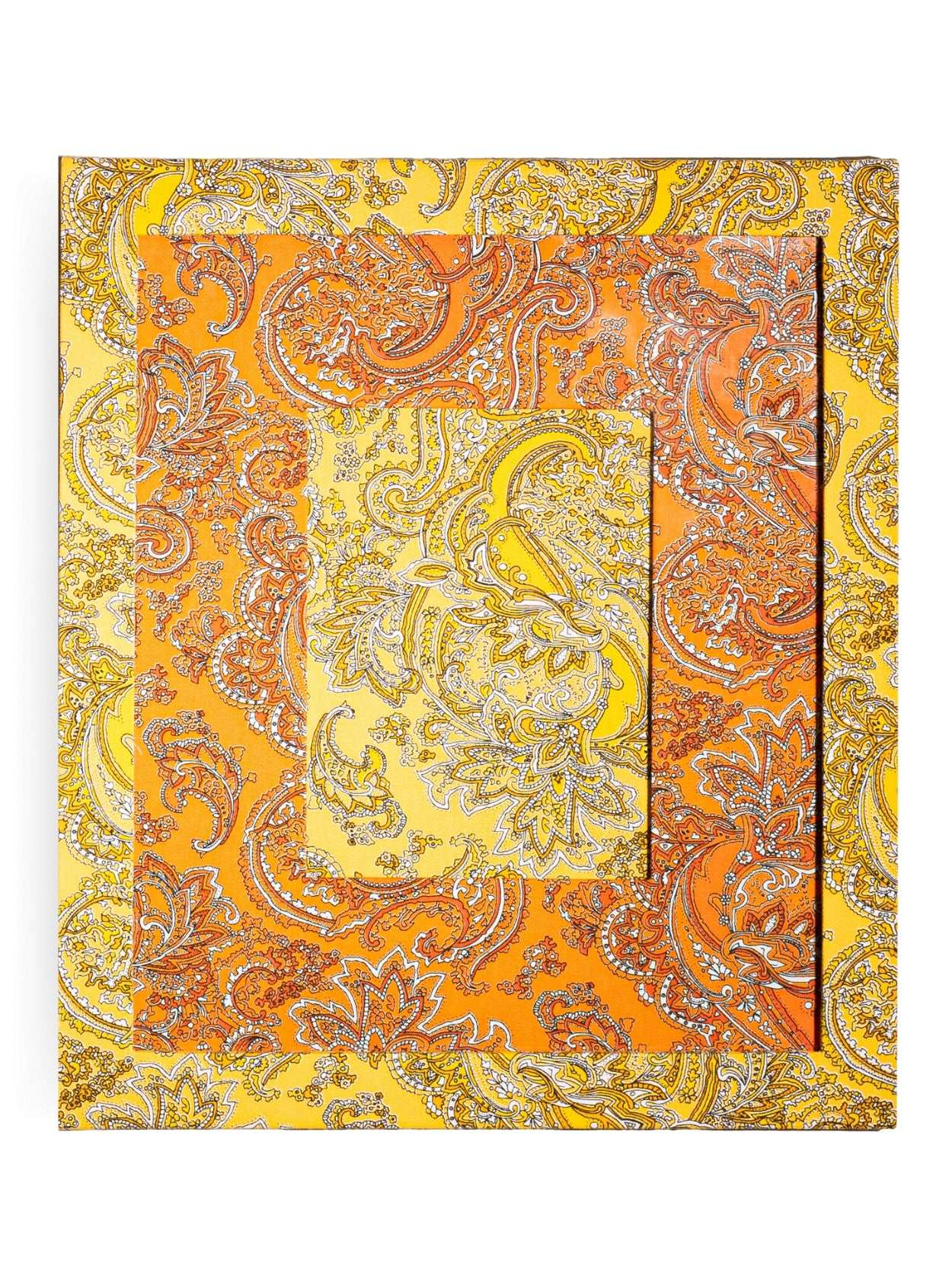 Moldura Paisley Amarelo