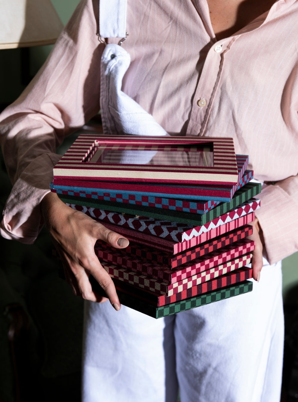 Red Striped Picture Frame