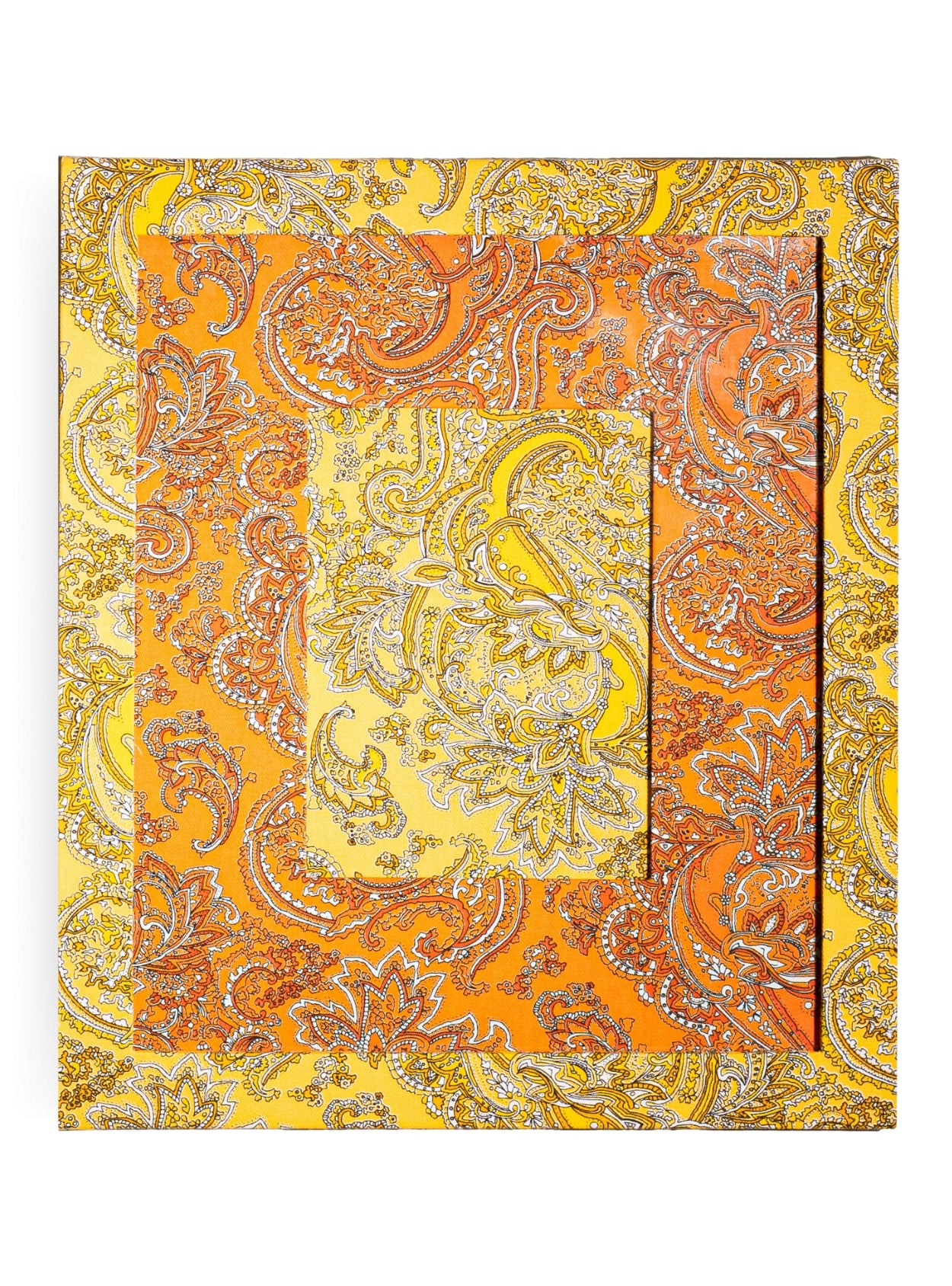 Moldura Paisley Amarelo