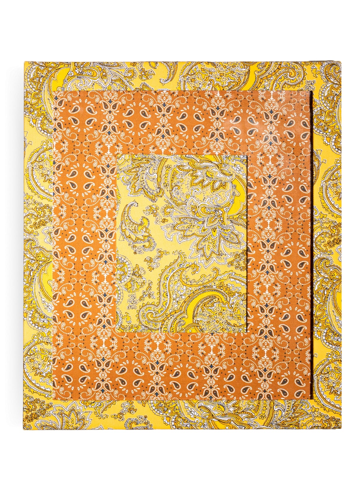 Moldura Paisley Amarelo
