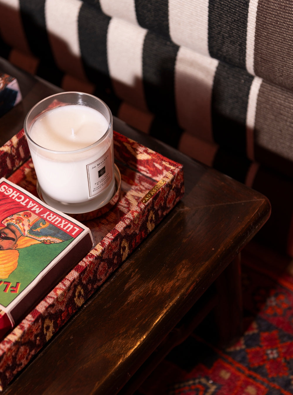 Bandeja Ikat Vermelho Jacquard