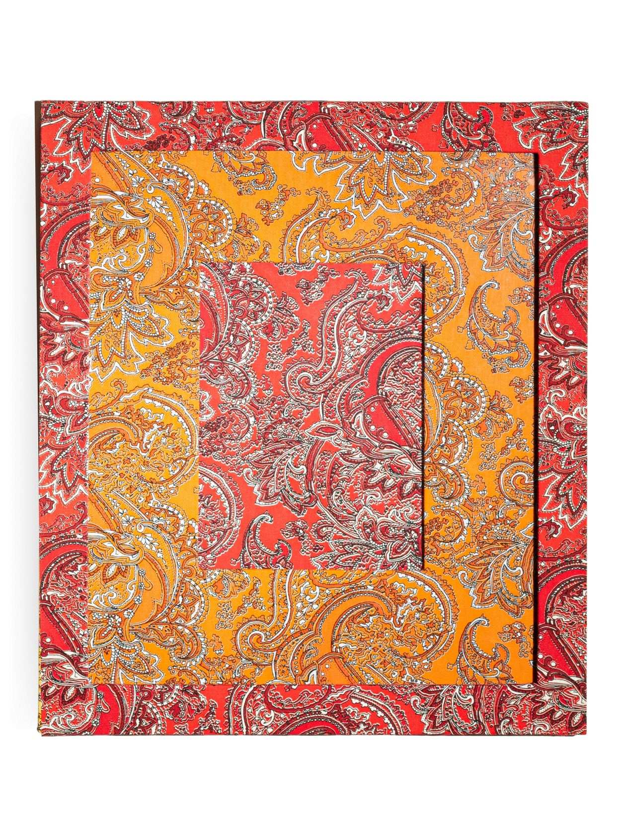 Moldura Paisley Vermelho