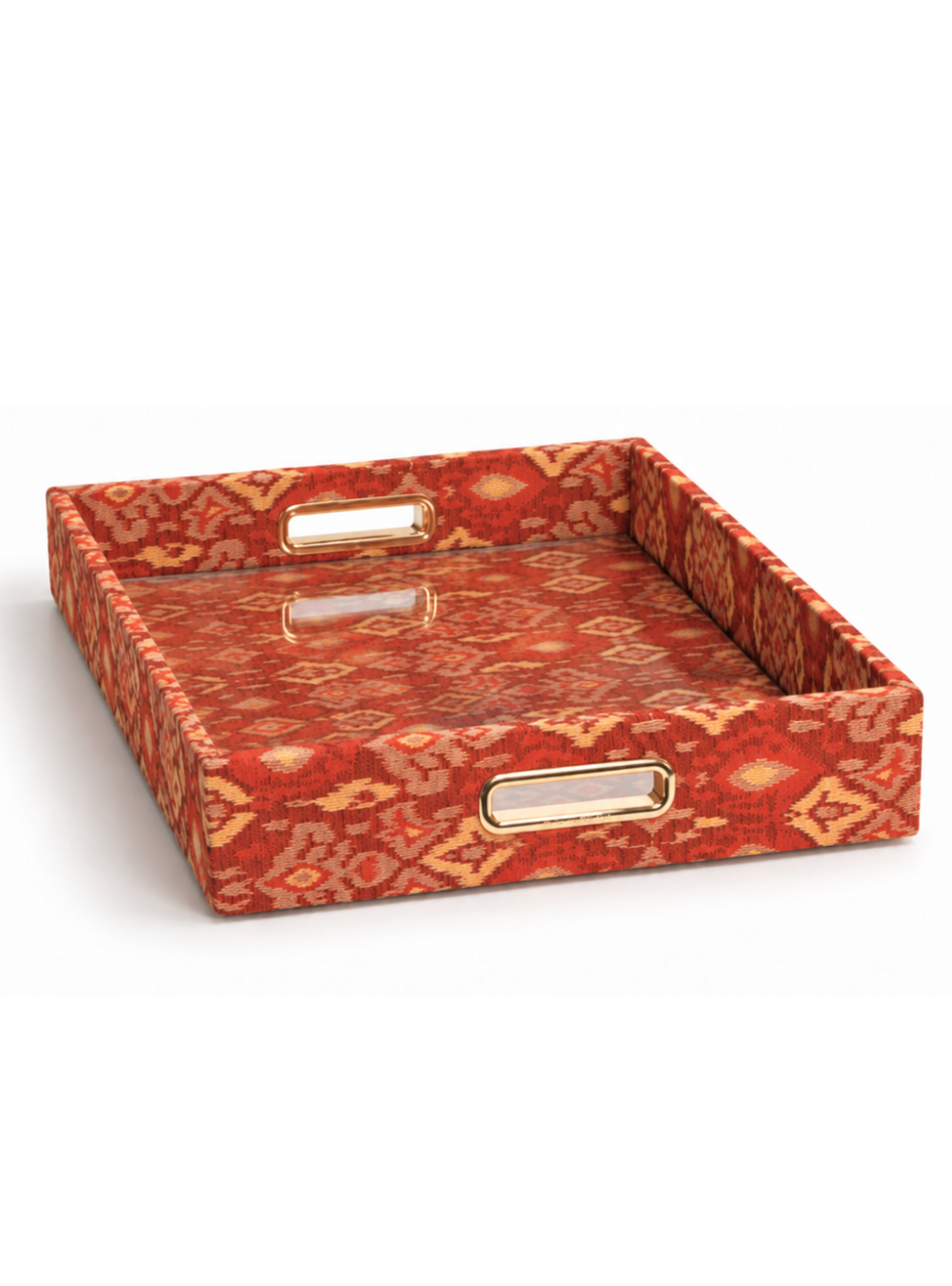 Bandeja Ikat Vermelho Jacquard